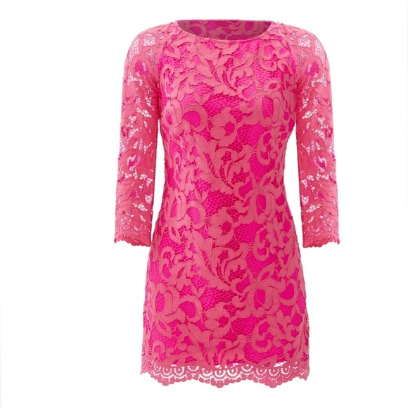 Lilly Pulitzer Pink Lace Dress - Picture 4 of 14